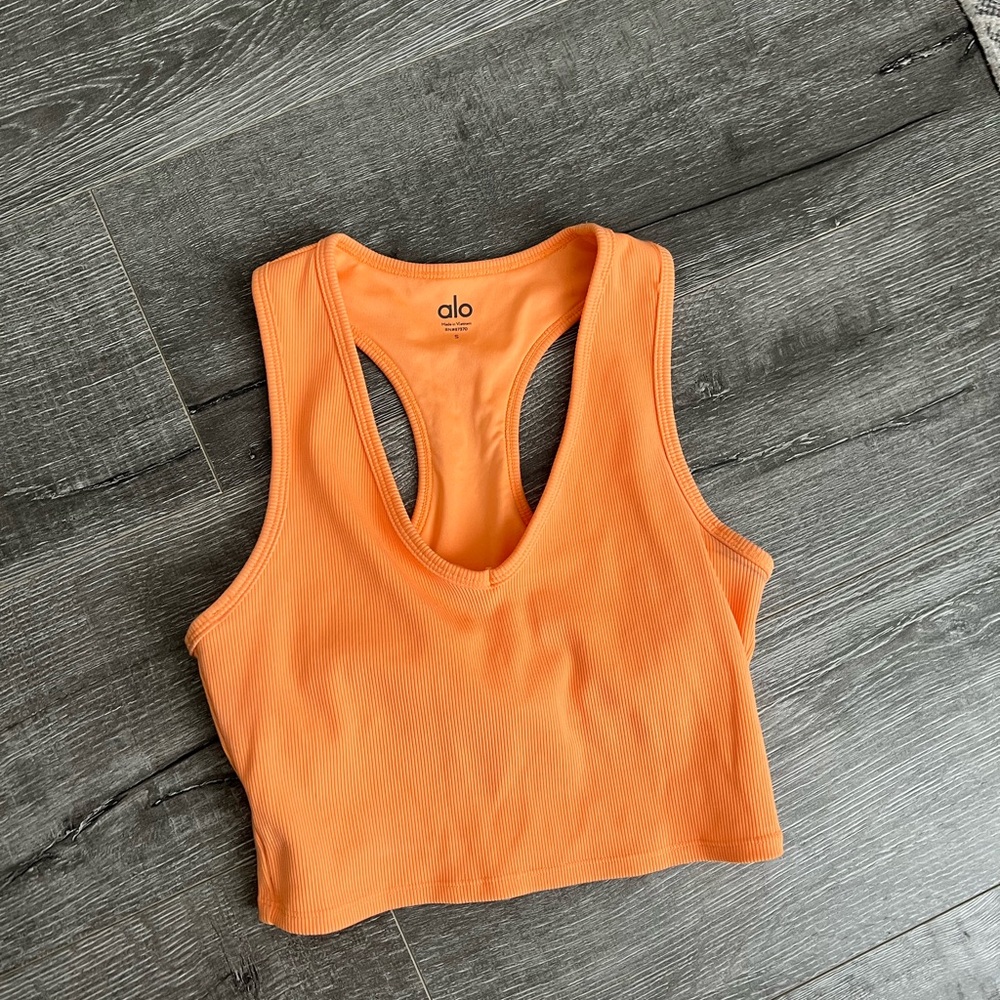 ALO Yoga Women's Orange Tank Top